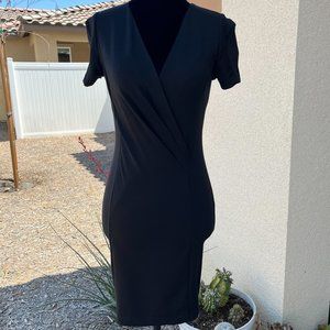 Foreign Exchange Black Dress With Zipper Back Women Size Small